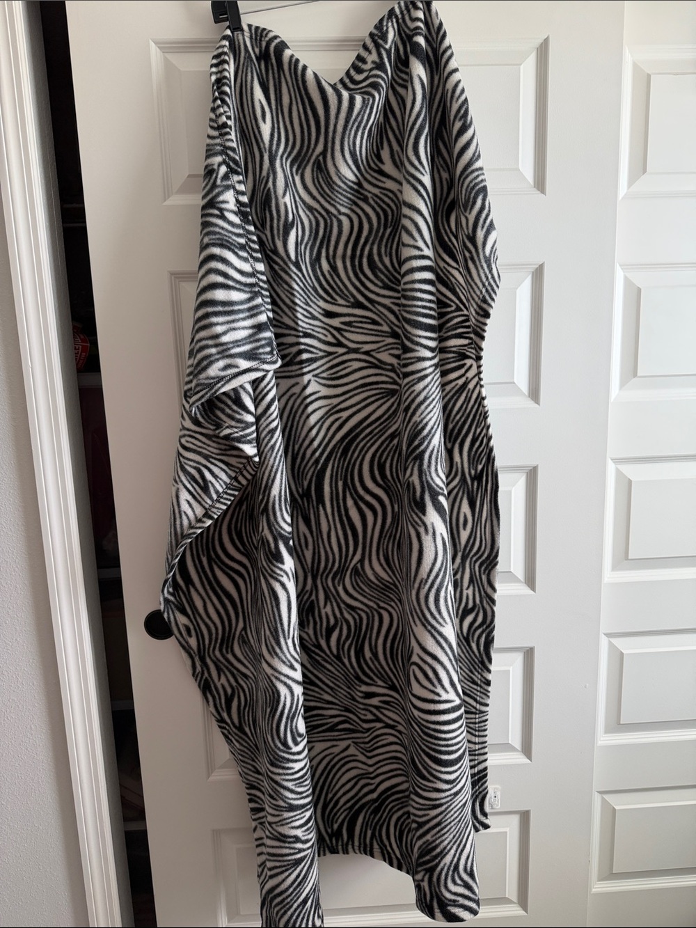 Black & White Zebra Print airplane  Blanket